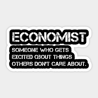 economist definition economic capitalism econometrician job Sticker